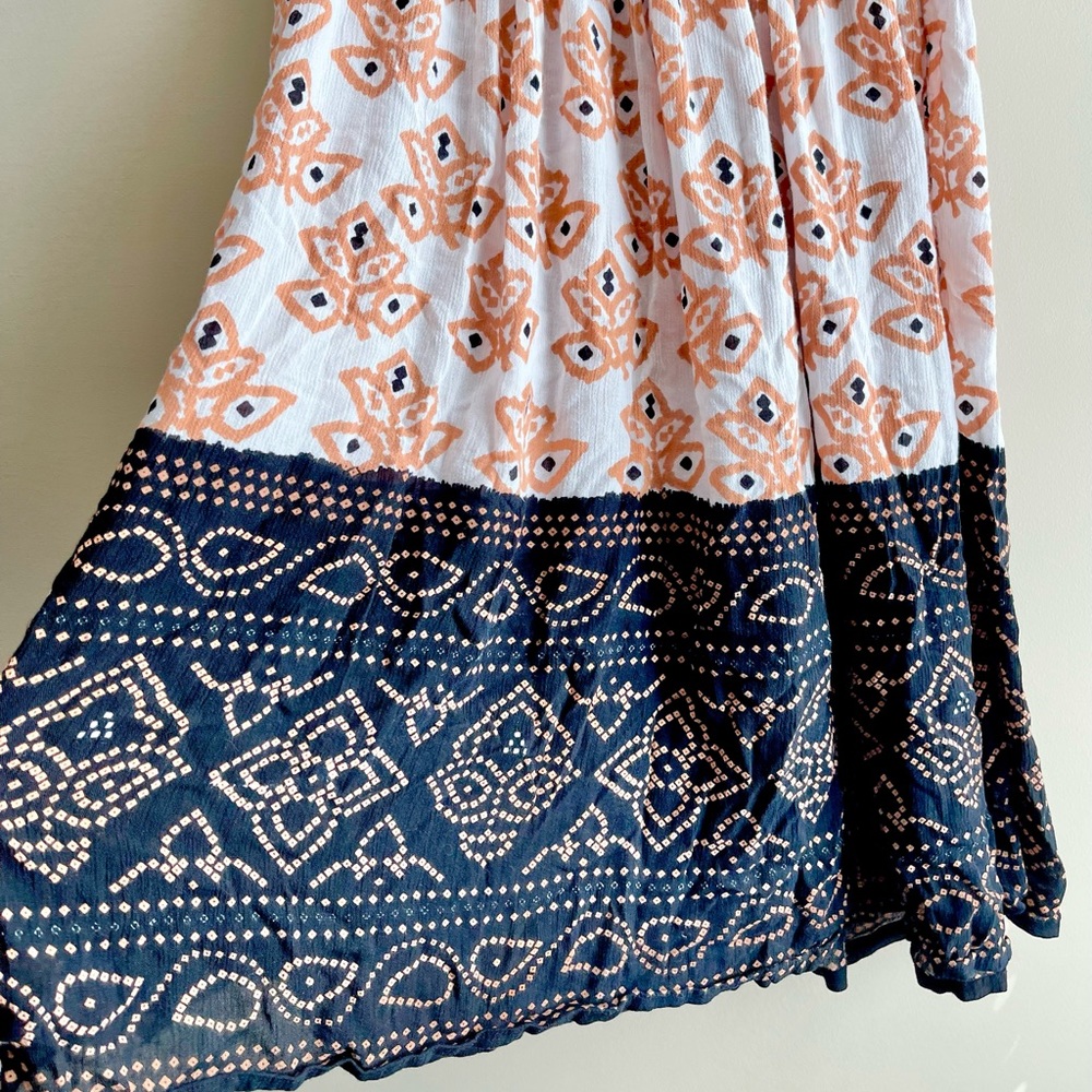 Jessica Taylor Gauzy Ikat Print Skirt - Picture 2 of 3